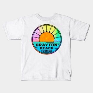 Grayton Beach Florida 30A 30 A Emerald Coast Walton County Kids T-Shirt